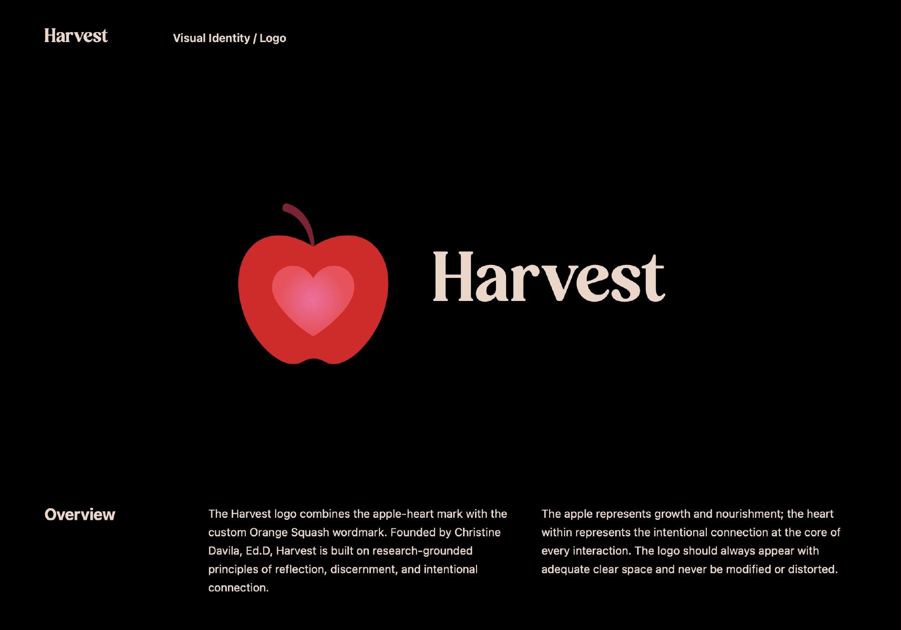 Primary identity and apple-heart mark from the supplied guide.